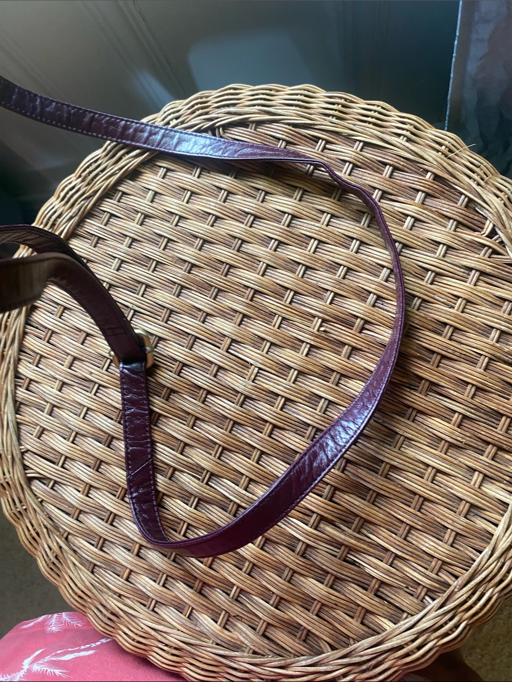 HOBO Plum Leather Crossbody Bag with Gold Hardware - Picture 6 of 7